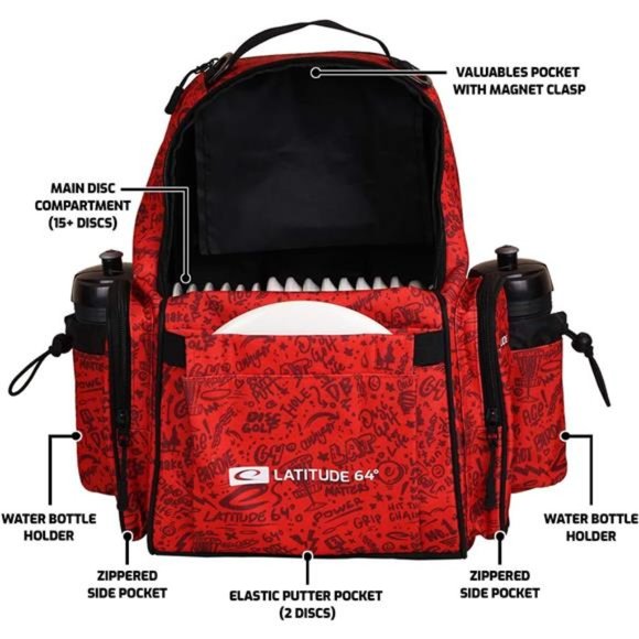 Swift Disc Golf Backpack | Frisbee Disc Golf Bag with 15+ Disc Capacity - Picture 5 of 6